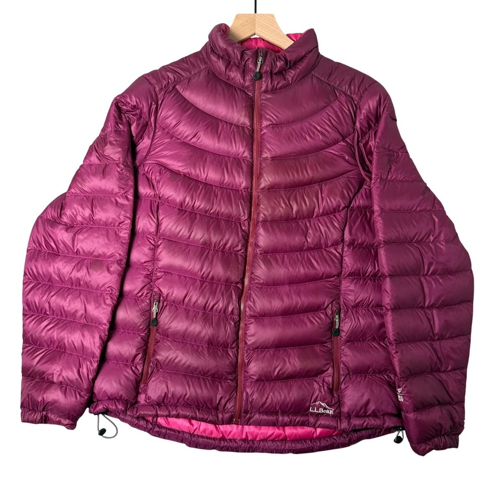 L.L. Bean Women's Quilted Puffer Jacket in Plum